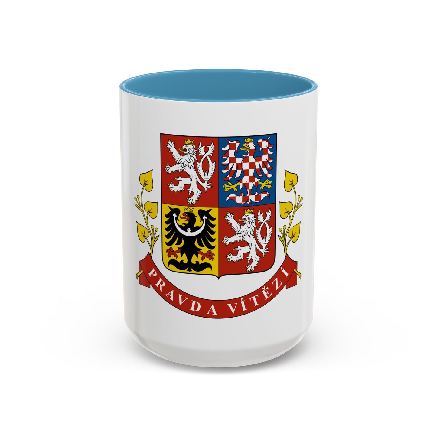 Greater coat of arms of the Czech Republic (Presidential version) - Accent Coffee Mug