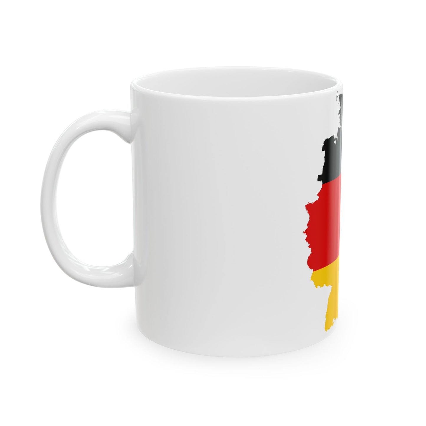 Flag-map of East West Germany (Germany) White Coffee Mug