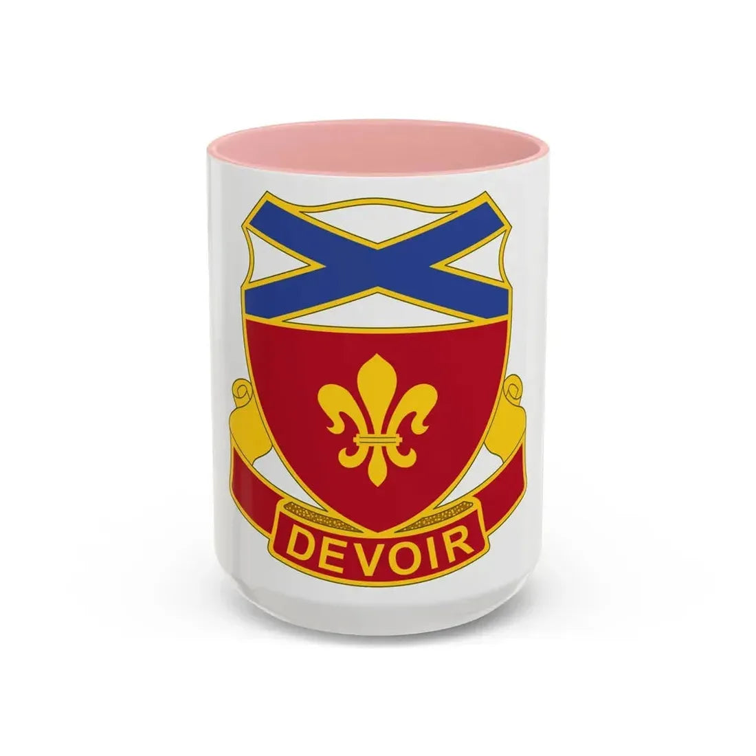 242 Engineer Battalion (U.S. Army) Accent Coffee Mug 15oz Pink - Go Mug Yourself
