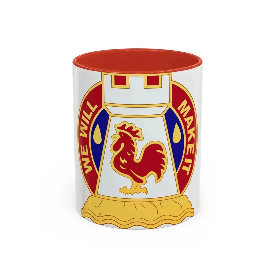 243 Engineer Battalion (U.S. Army) Accent Coffee Mug 11oz Red - Go Mug Yourself