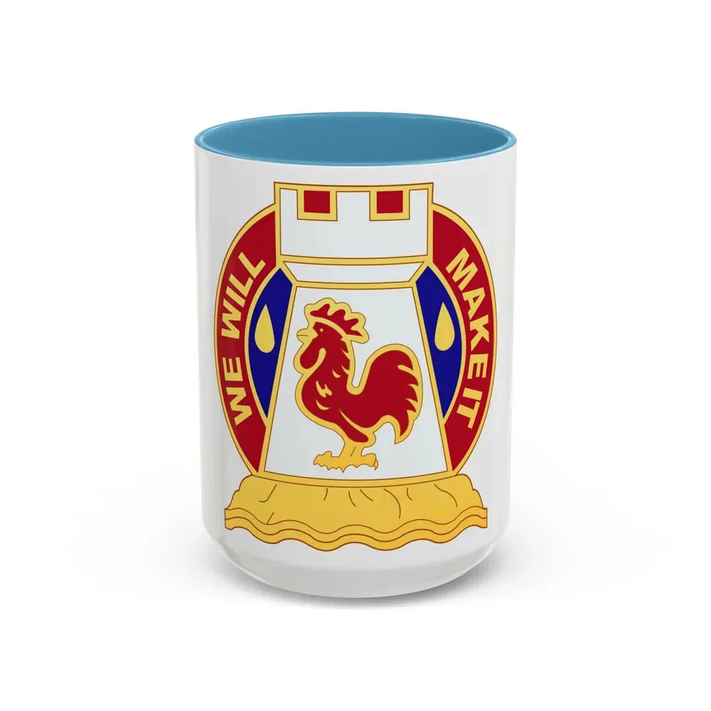 243 Engineer Battalion (U.S. Army) Accent Coffee Mug 15oz Light Blue - Go Mug Yourself
