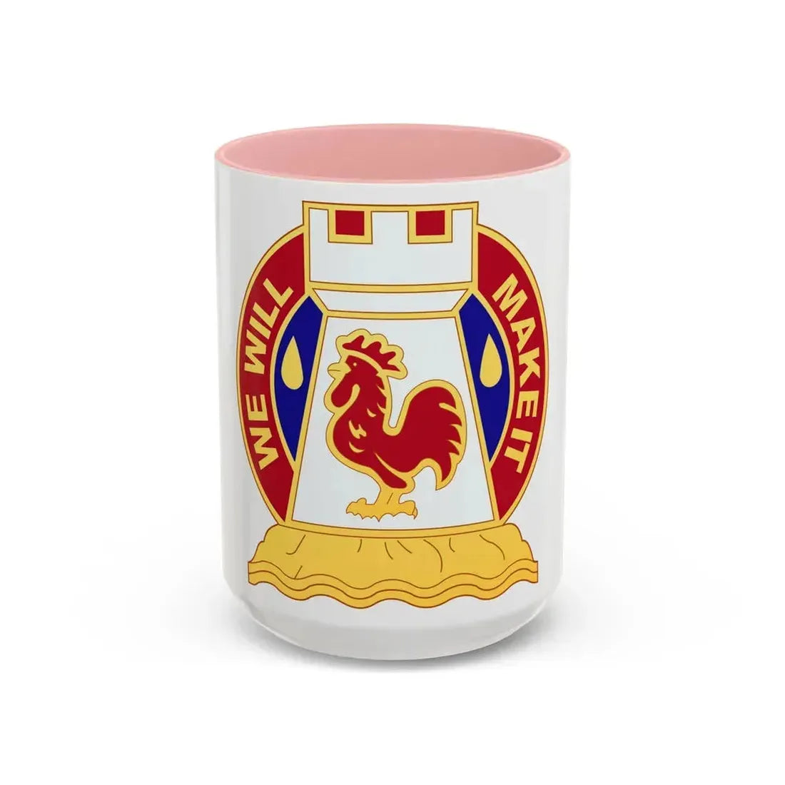 243 Engineer Battalion (U.S. Army) Accent Coffee Mug 15oz Pink - Go Mug Yourself