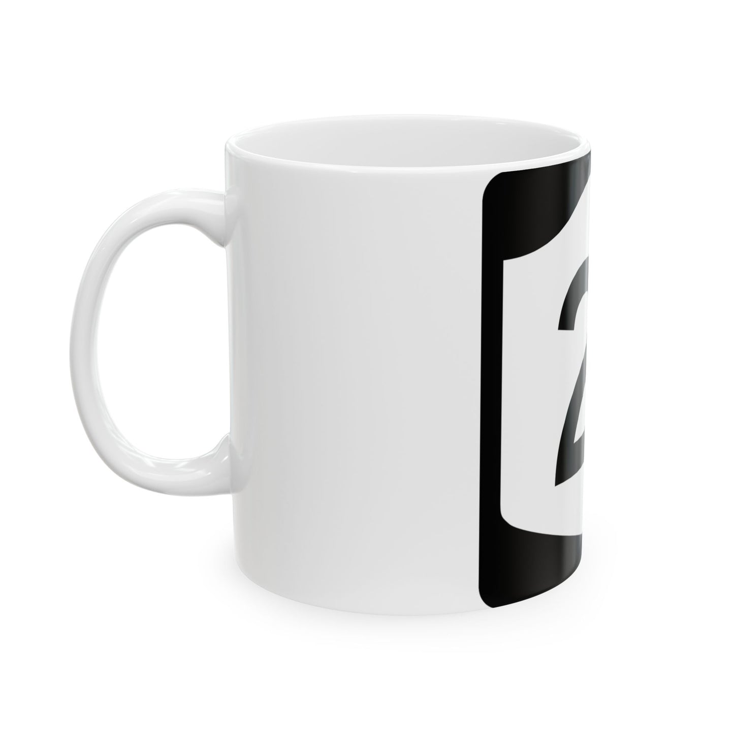NY-21 (New York) (Road Sign) White Coffee Mug