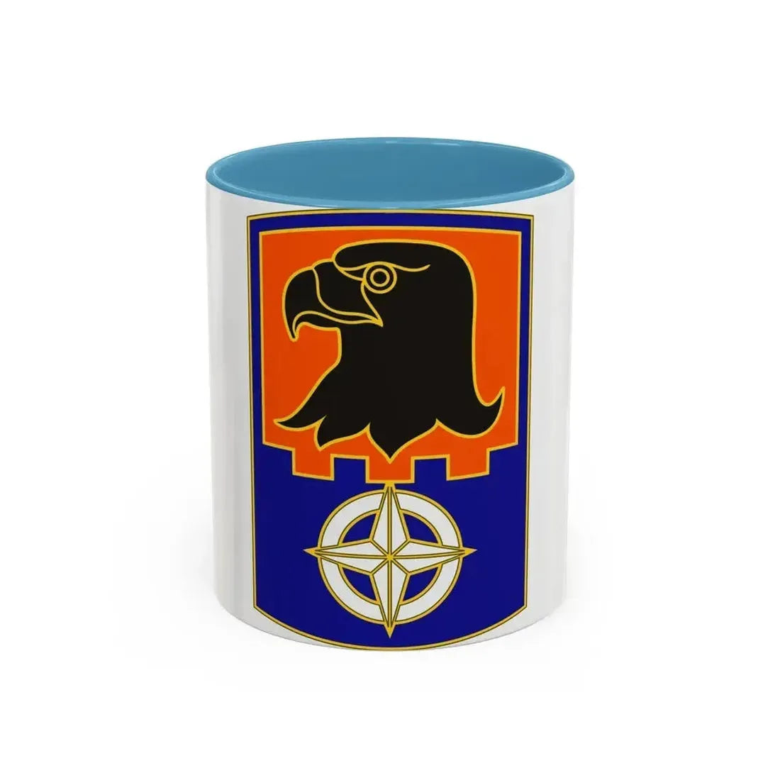 244 Aviation Brigade 3 (U.S. Army) Accent Coffee Mug 11oz Light Blue - Go Mug Yourself