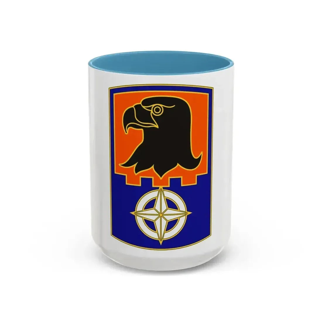 244 Aviation Brigade 3 (U.S. Army) Accent Coffee Mug 15oz Light Blue - Go Mug Yourself