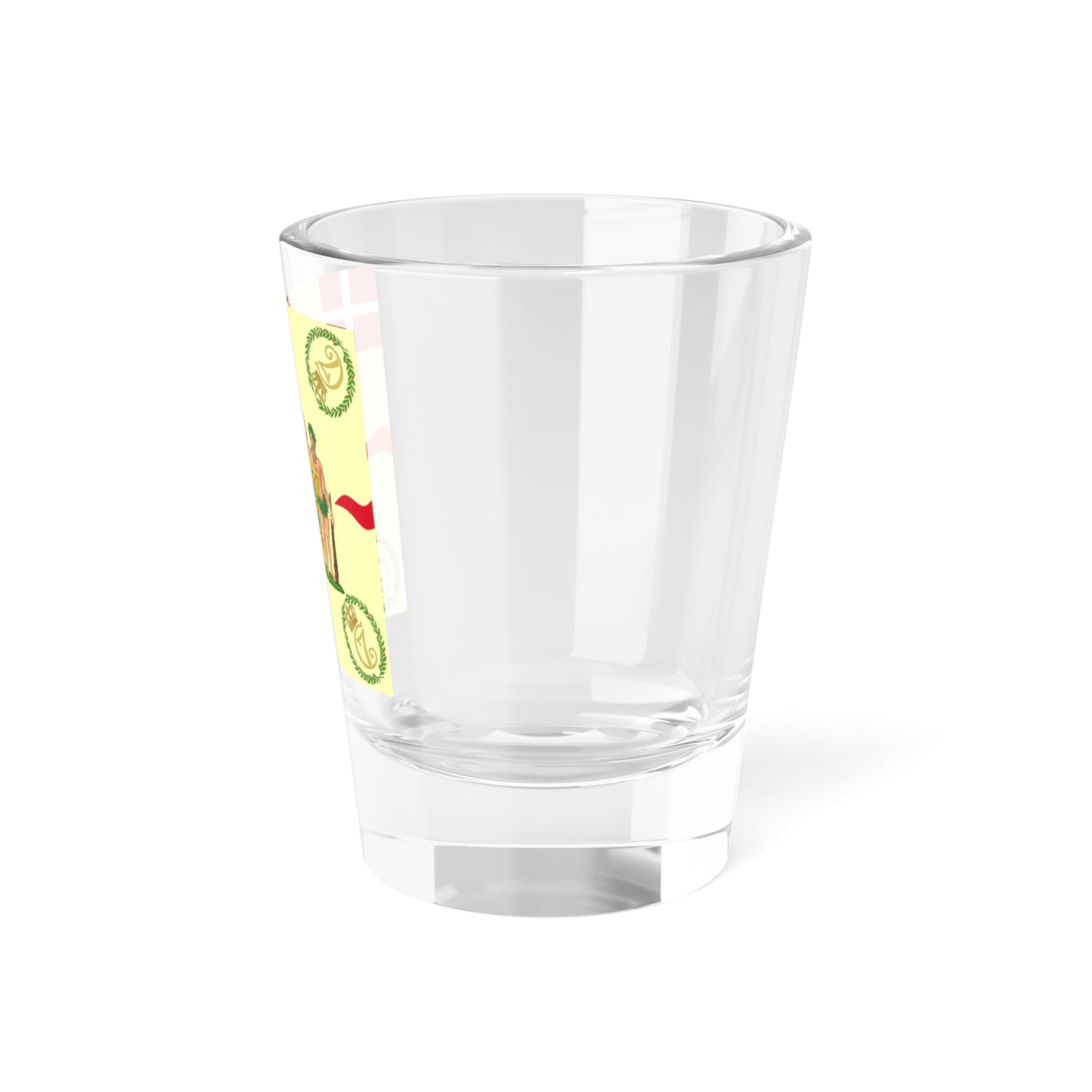 Regimental flag of Danish Life Regiment Denmark (Denmark) Shot Glass 1.5oz