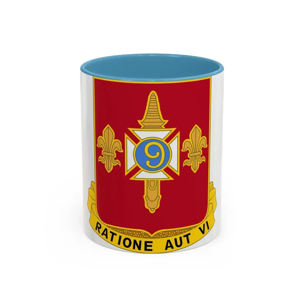 244th Air Defense Artillery Regiment (U.S. Army) Accent Coffee Mug 11oz Light Blue - Go Mug Yourself