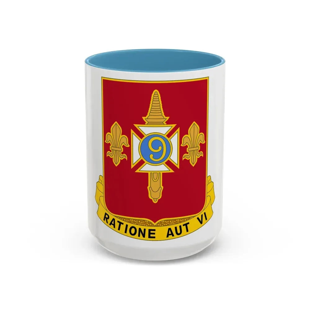 244th Air Defense Artillery Regiment (U.S. Army) Accent Coffee Mug 15oz Light Blue - Go Mug Yourself