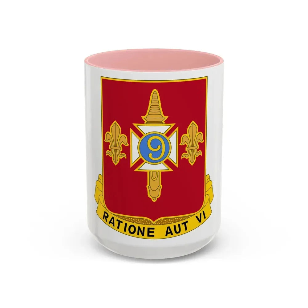 244th Air Defense Artillery Regiment (U.S. Army) Accent Coffee Mug 15oz Pink - Go Mug Yourself