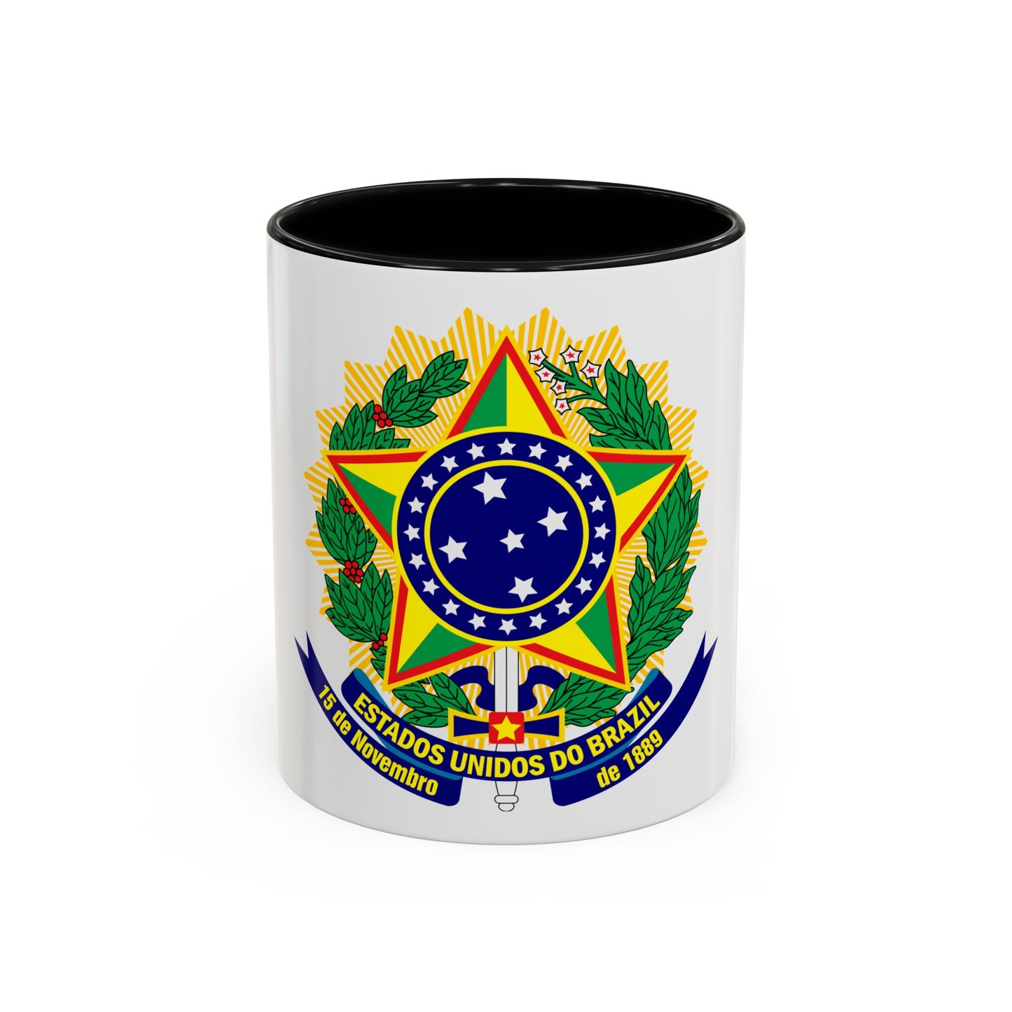 Coat of arms of the United States of Brazil - Accent Coffee Mug