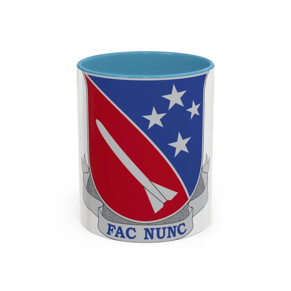 247 Field Artillery Missile Battalion (U.S. Army) Accent Coffee Mug 11oz Light Blue - Go Mug Yourself