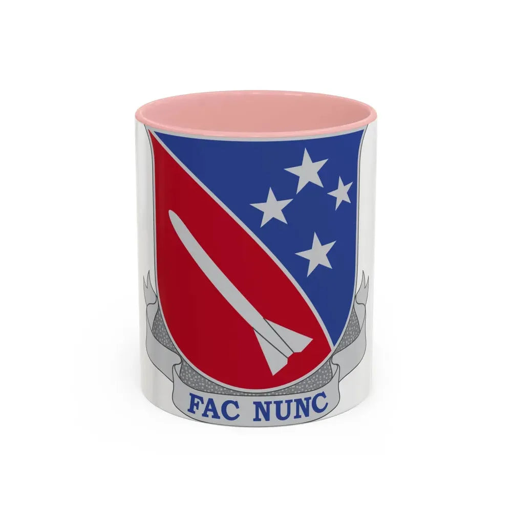 247 Field Artillery Missile Battalion (U.S. Army) Accent Coffee Mug 11oz Pink - Go Mug Yourself