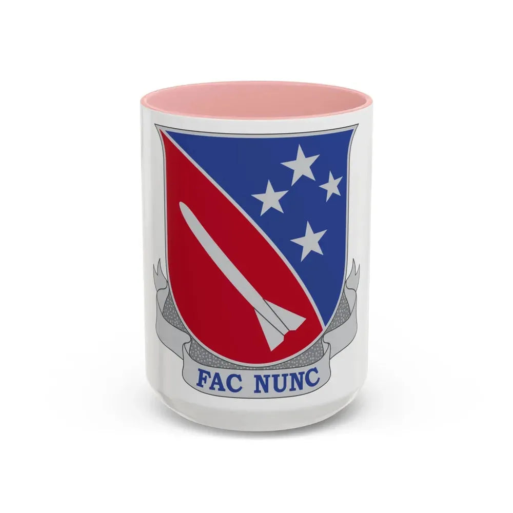 247 Field Artillery Missile Battalion (U.S. Army) Accent Coffee Mug 15oz Pink - Go Mug Yourself