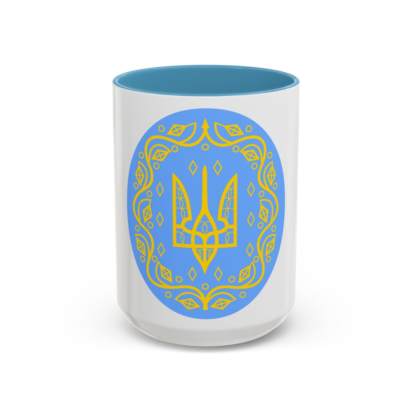 Coat of arms of Ukrainian People's Republic 2 - Accent Coffee Mug