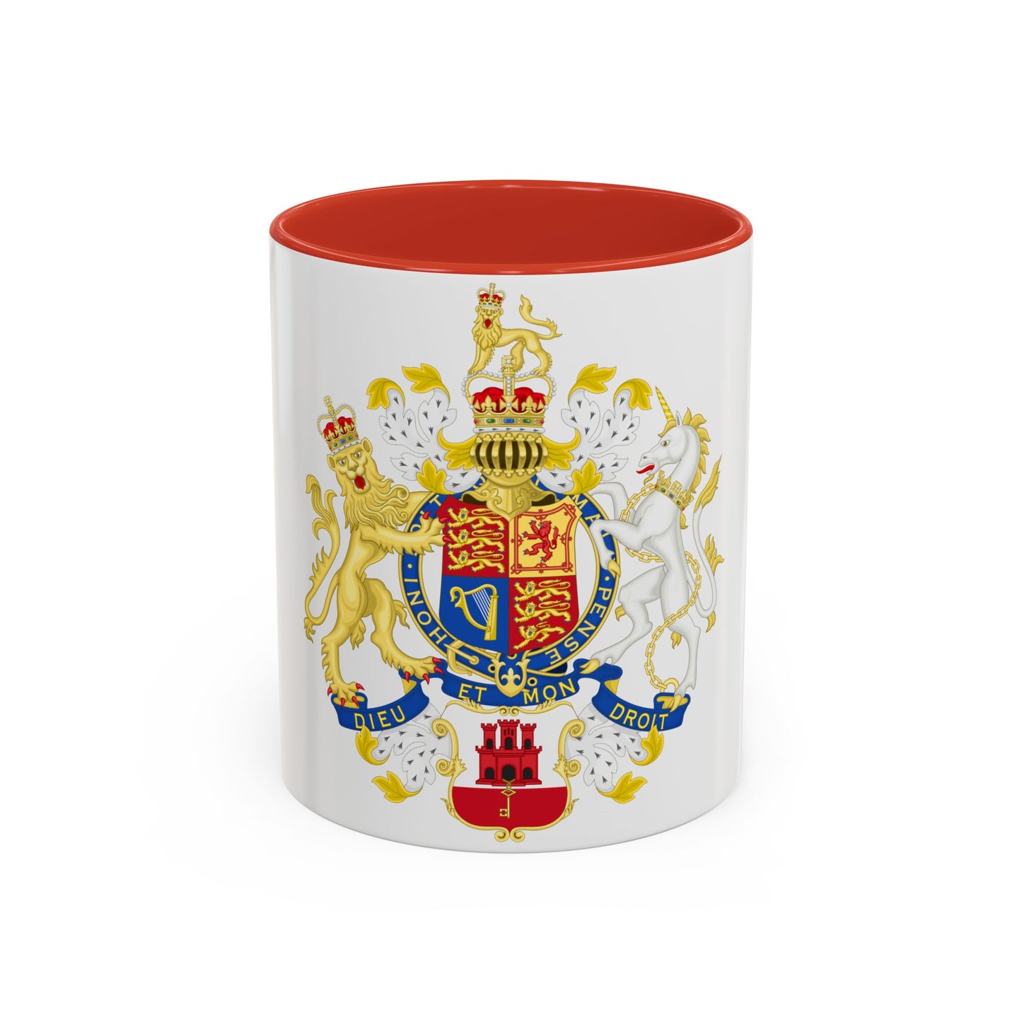 Coat of Arms of the Government of Gibraltar - Accent Coffee Mug