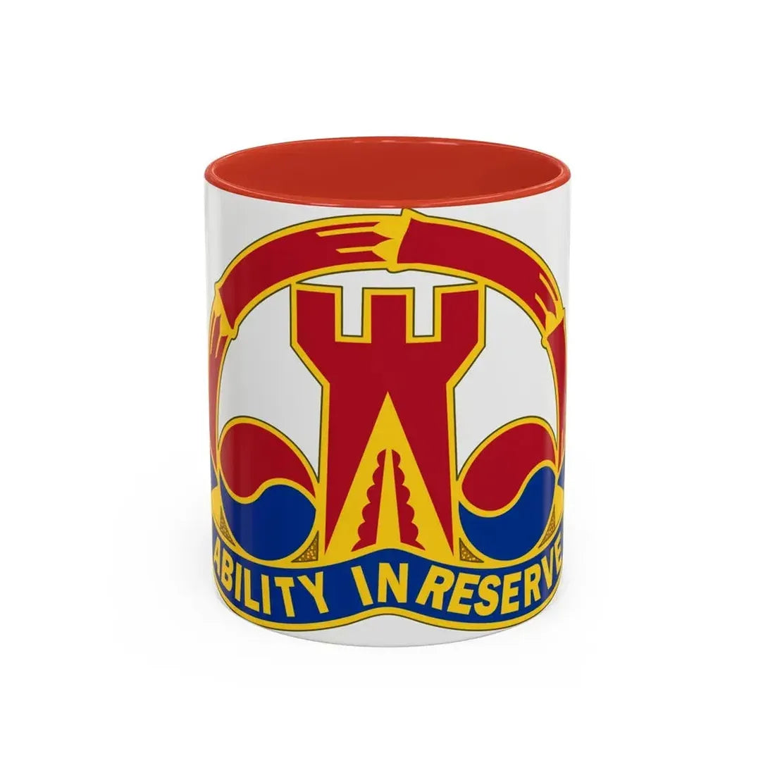 248 Engineer Battalion (U.S. Army) Accent Coffee Mug 11oz Red - Go Mug Yourself