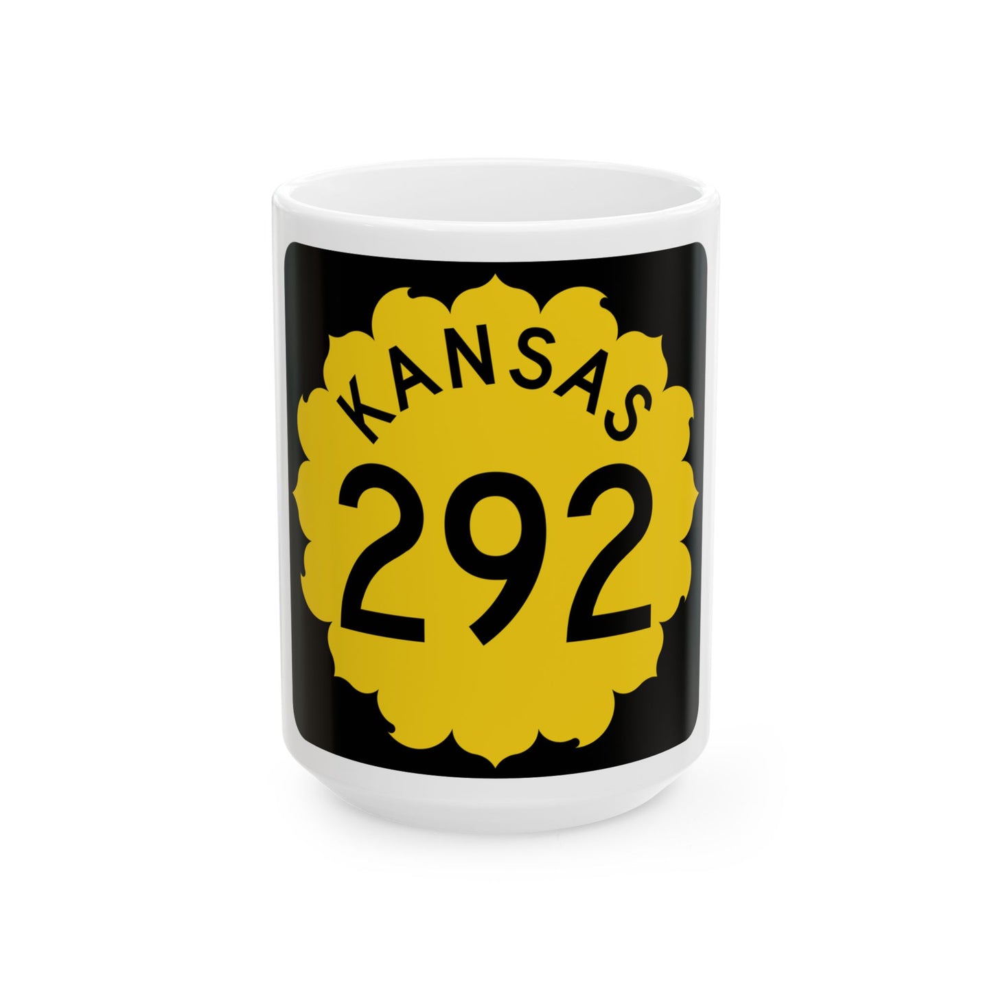 K-292 1962 (Kansas) (Road Sign) White Coffee Mug