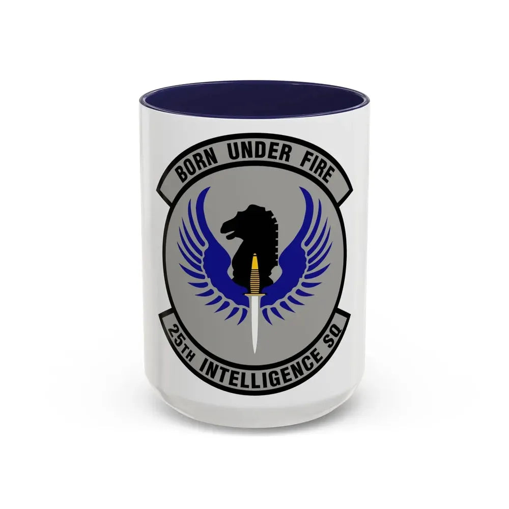 25 Intelligence Squadron AFISRA (U.S. Air Force) Accent Coffee Mug 15oz Navy - Go Mug Yourself