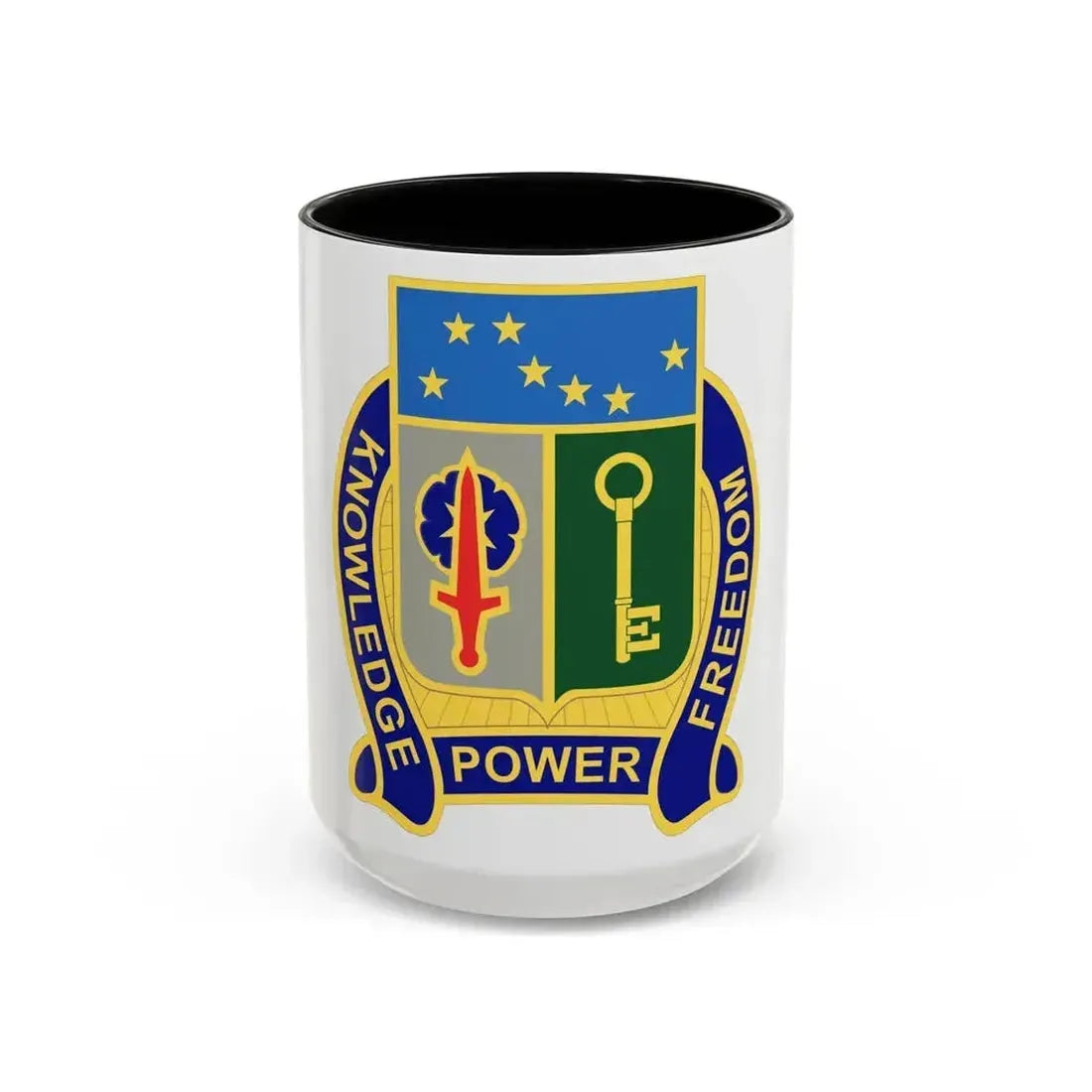 250 Military Intelligence Battalion (U.S. Army) Accent Coffee Mug 15oz Black - Go Mug Yourself