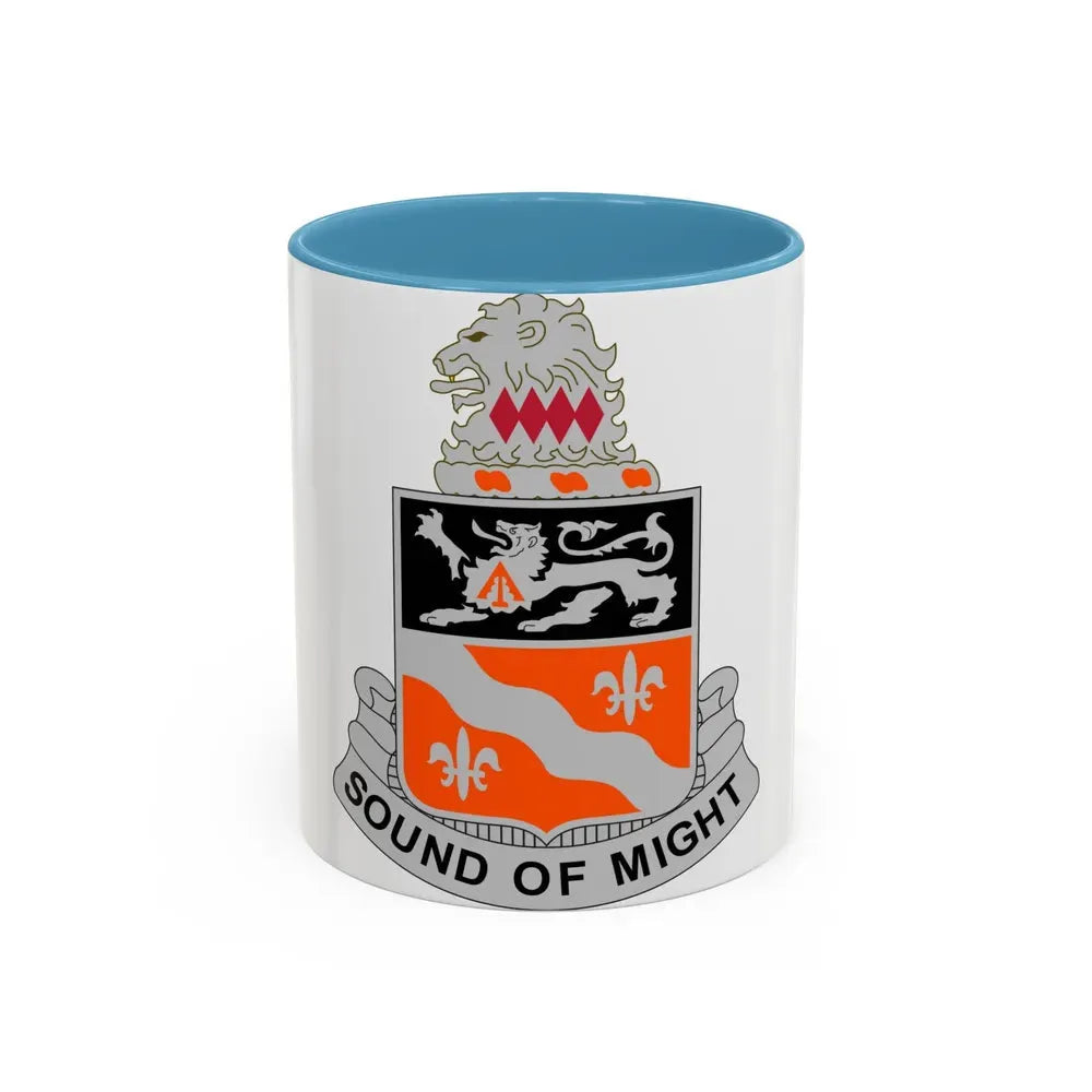 250 Signal Battalion (U.S. Army) Accent Coffee Mug 11oz Light Blue - Go Mug Yourself