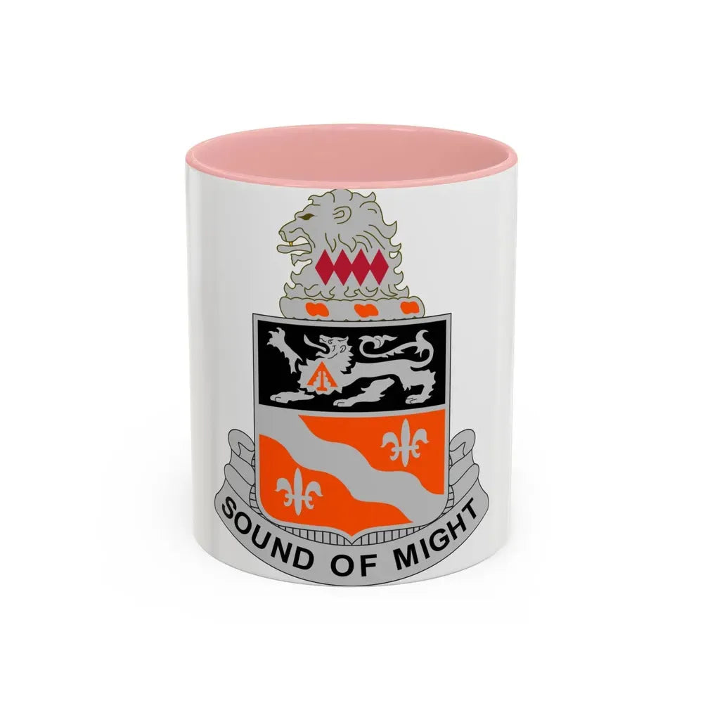 250 Signal Battalion (U.S. Army) Accent Coffee Mug 11oz Pink - Go Mug Yourself