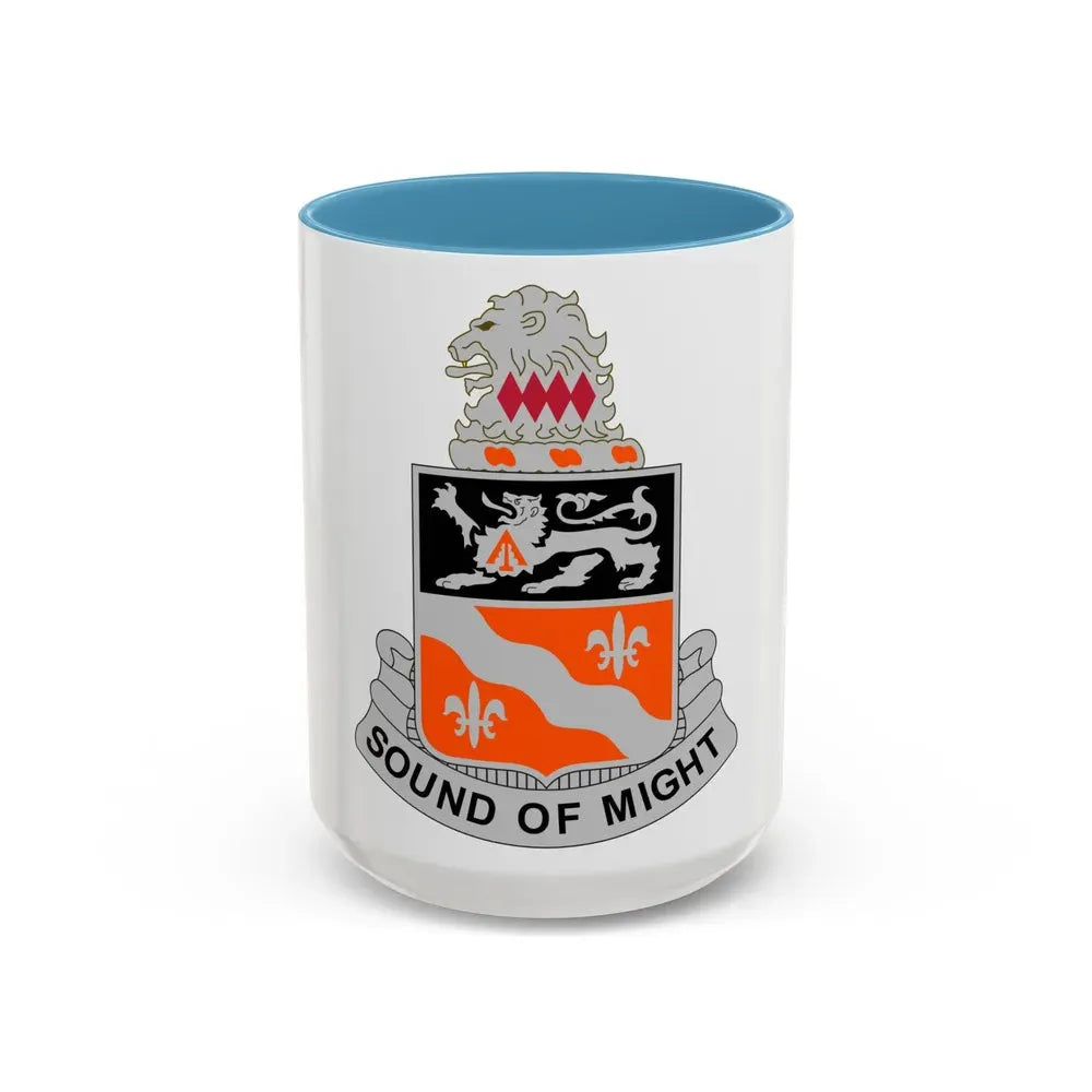 250 Signal Battalion (U.S. Army) Accent Coffee Mug 15oz Light Blue - Go Mug Yourself