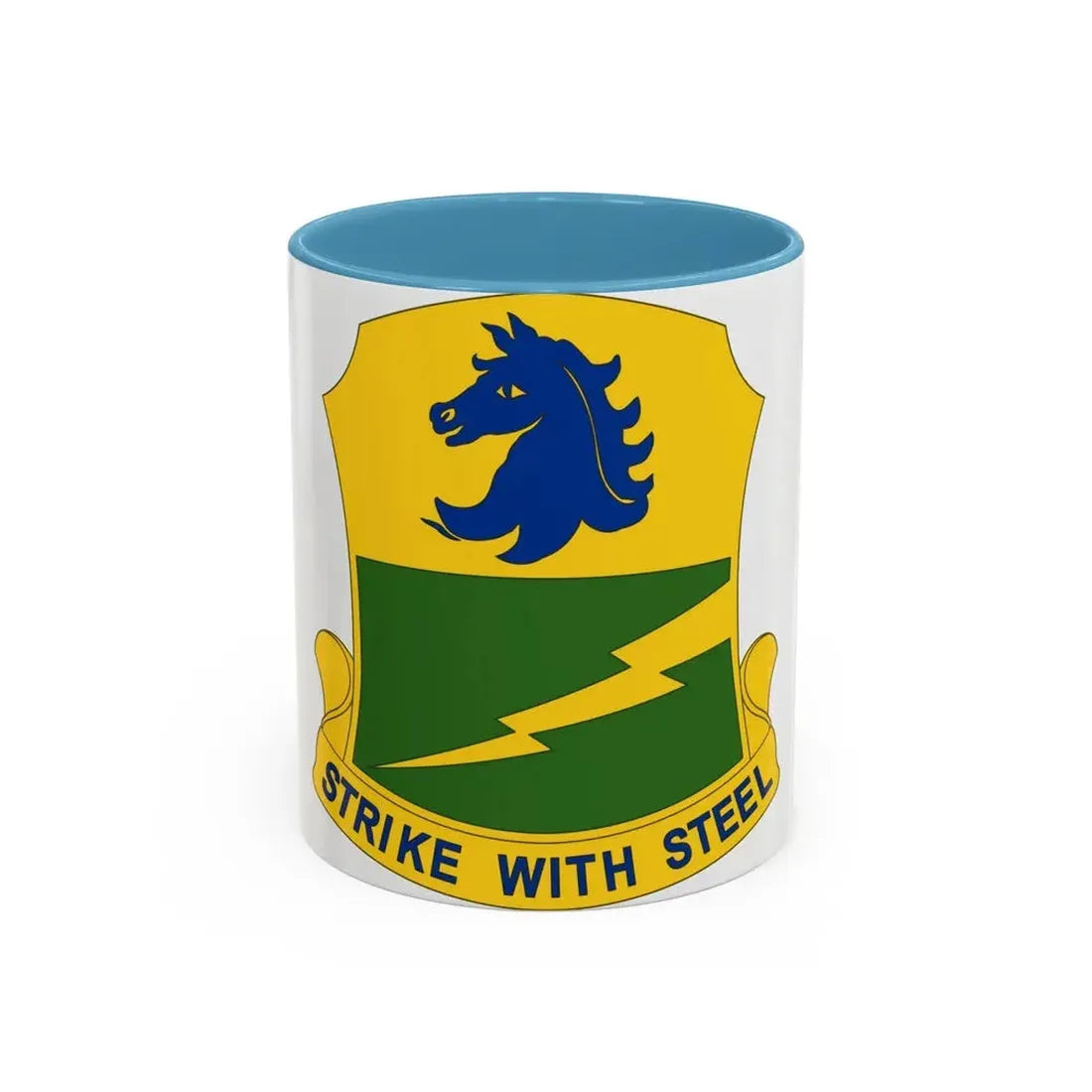 250 Tank Battalion (U.S. Army) Accent Coffee Mug 11oz Light Blue - Go Mug Yourself