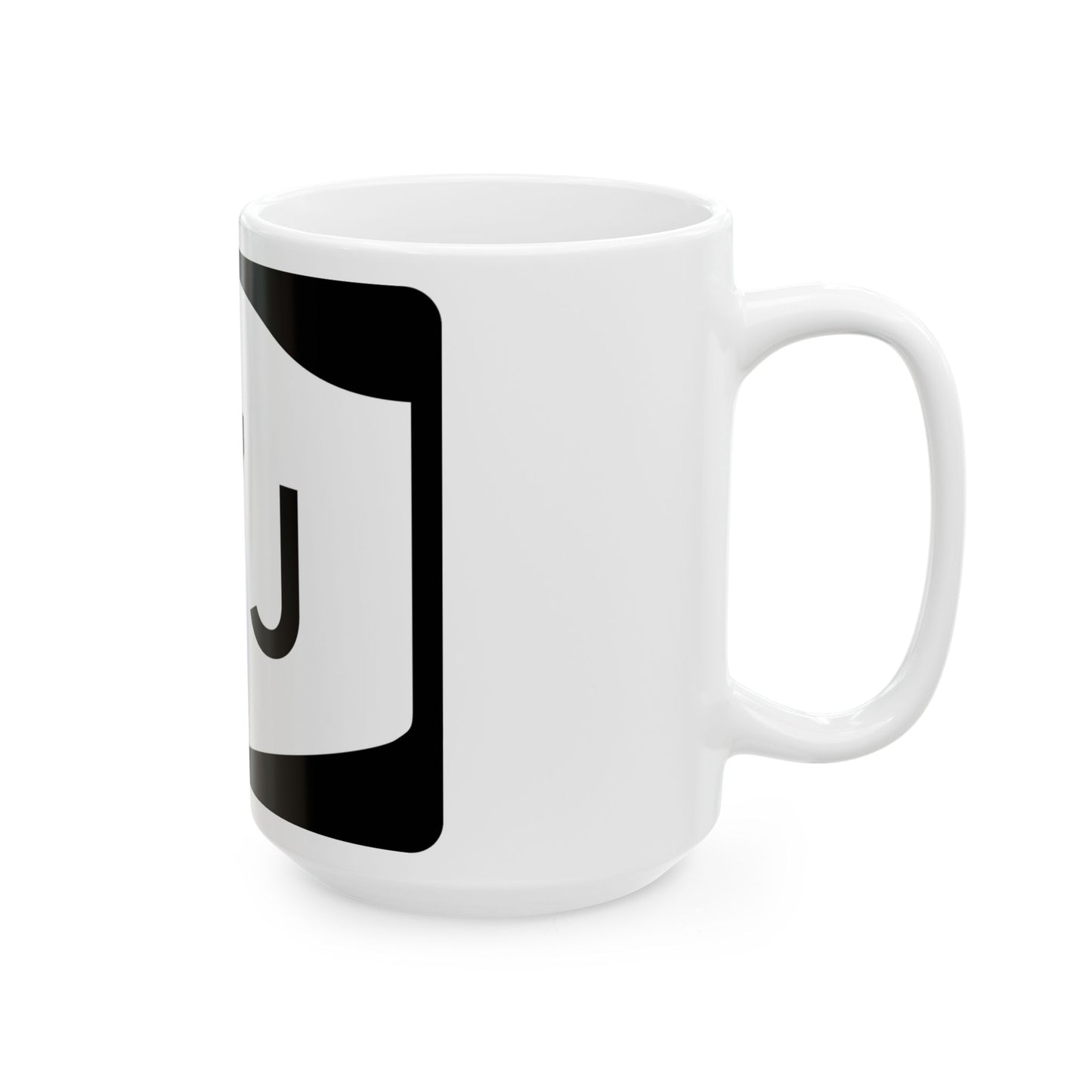 NY-17J (New York) (Road Sign) White Coffee Mug
