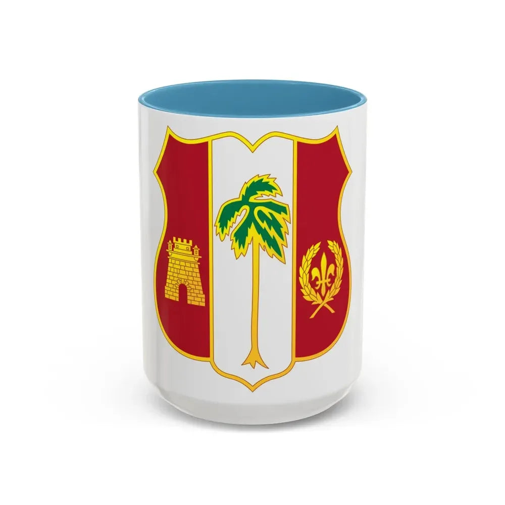 250th Air Defense Artillery Regiment (U.S. Army) Accent Coffee Mug 15oz Light Blue - Go Mug Yourself