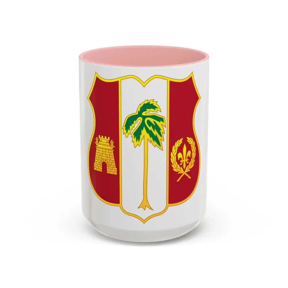 250th Air Defense Artillery Regiment (U.S. Army) Accent Coffee Mug 15oz Pink - Go Mug Yourself