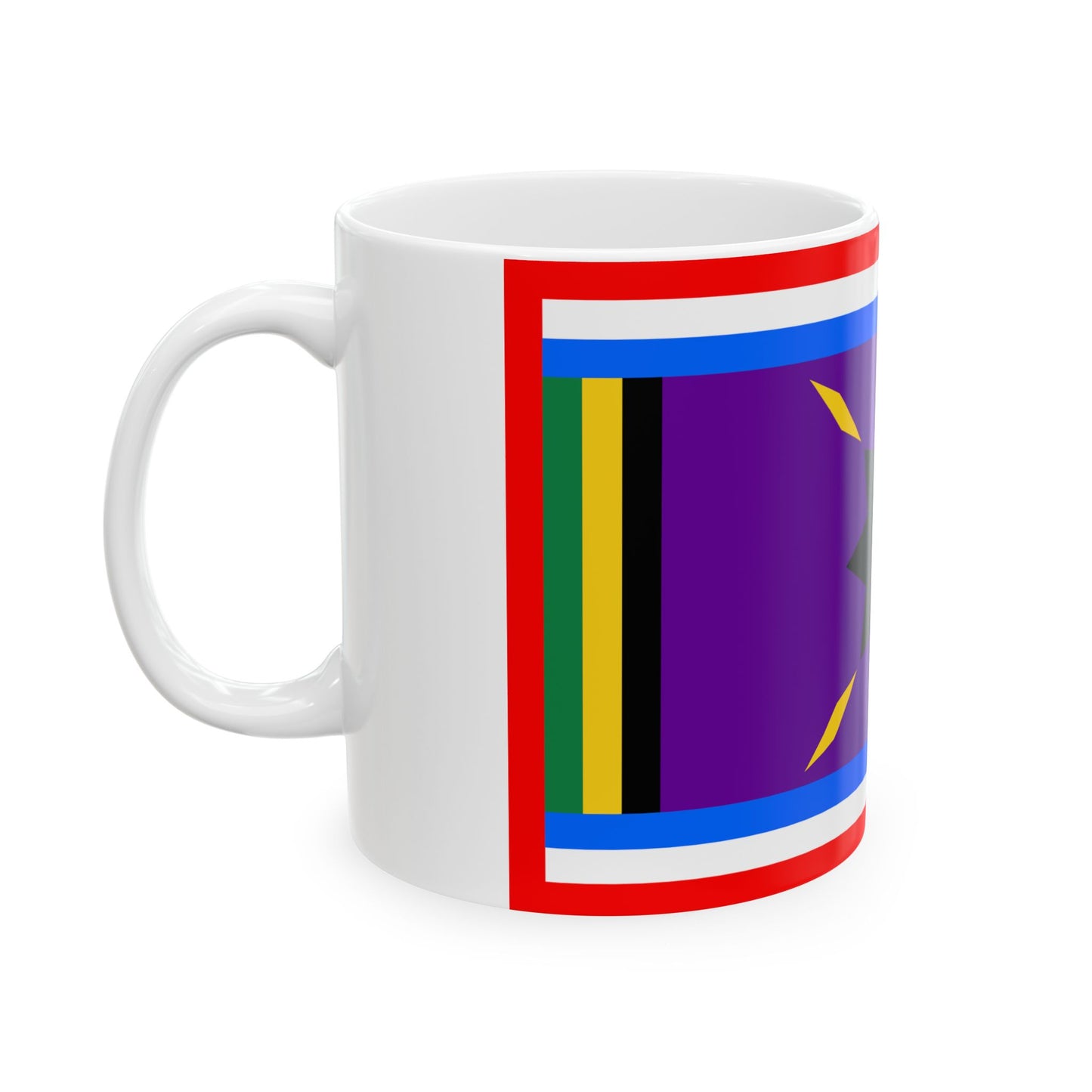 Harvey African American Flag (United States) White Coffee Mug