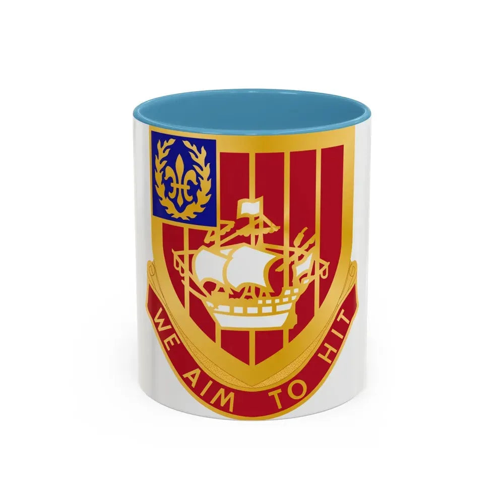 251st Air Defense Artillery Regiment (U.S. Army) Accent Coffee Mug 11oz Light Blue - Go Mug Yourself