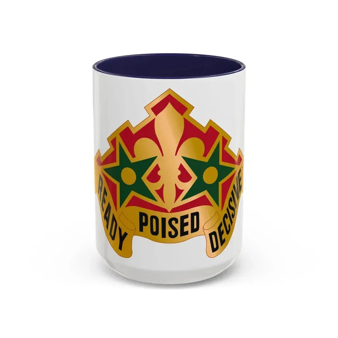 252 Armor Regiment (U.S. Army) Accent Coffee Mug 15oz Navy - Go Mug Yourself