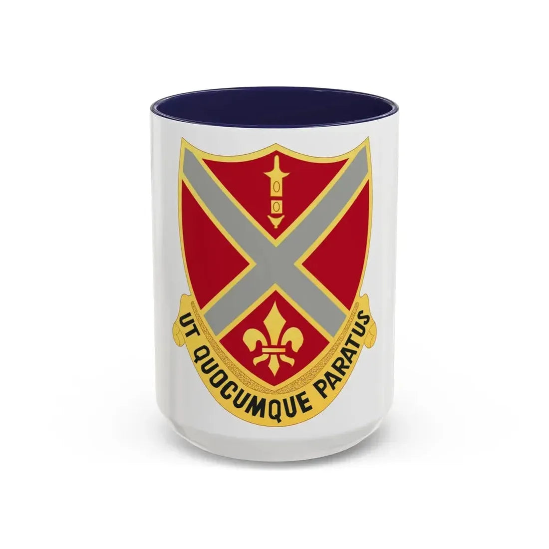 252nd Artillery Regiment (U.S. Army) Accent Coffee Mug 15oz Navy - Go Mug Yourself