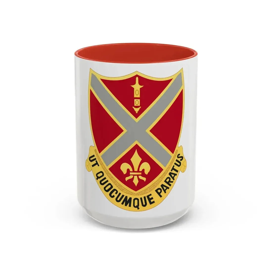252nd Artillery Regiment (U.S. Army) Accent Coffee Mug 15oz Red - Go Mug Yourself