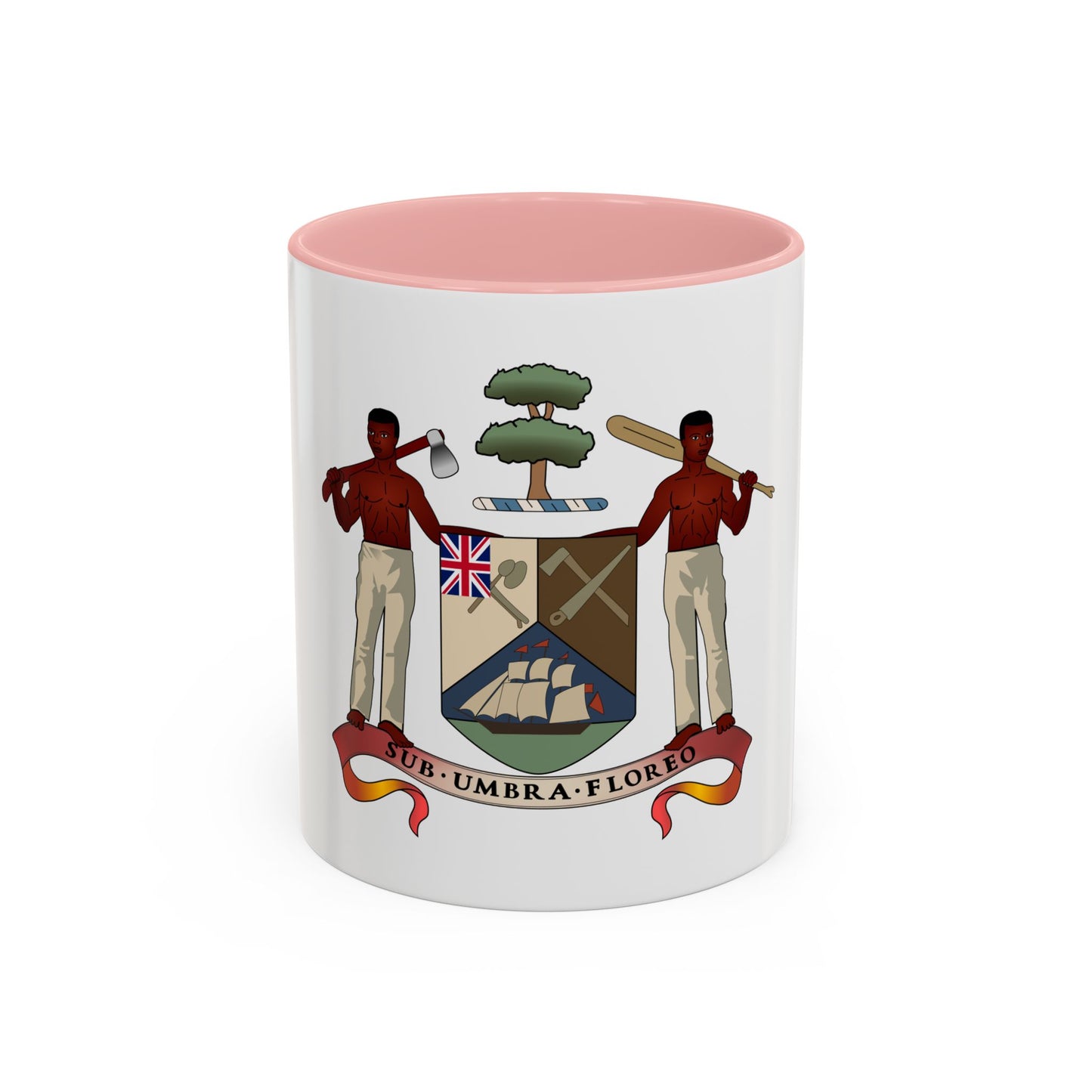 Coat of arms of British Honduras (1907-1967) - Accent Coffee Mug