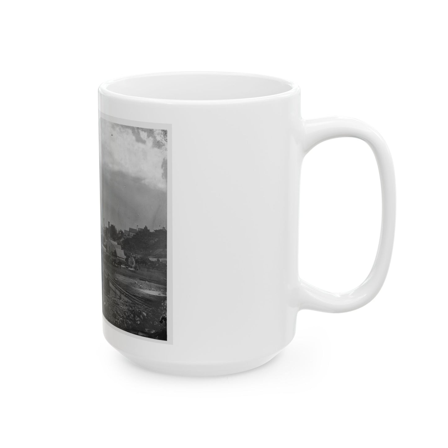 City Point, Va. Federal Supplies Deposited On The Landing (U.S. Civil War) White Coffee Mug