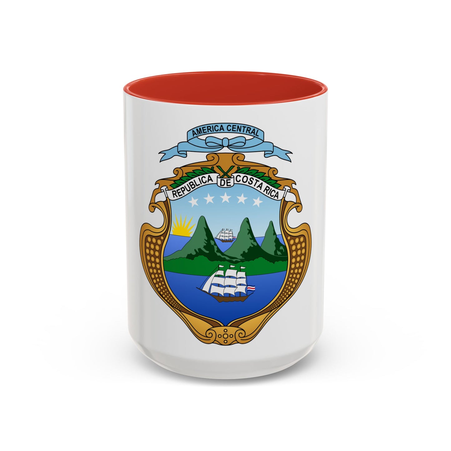 Coat of arms of Costa Rica (1906-1964) - Accent Coffee Mug