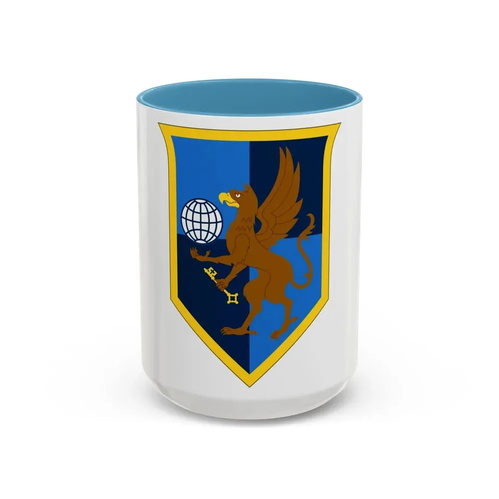 259th Military Intelligence Brigade (U.S. Army) Accent Coffee Mug 15oz Light Blue - Go Mug Yourself