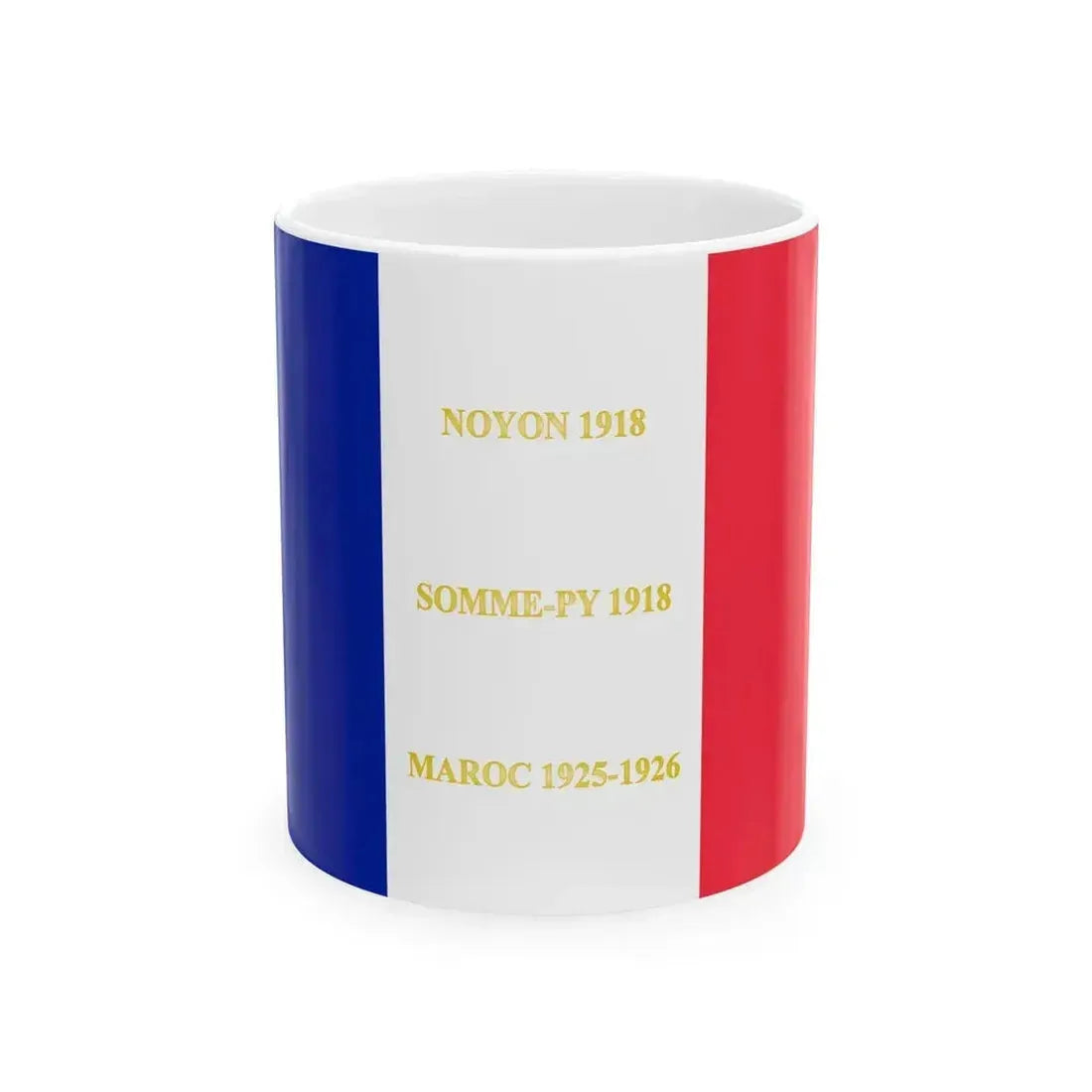 25e regiment de tirailleurs algeriens - drapeau (France) White Coffee Mug 11oz - Go Mug Yourself