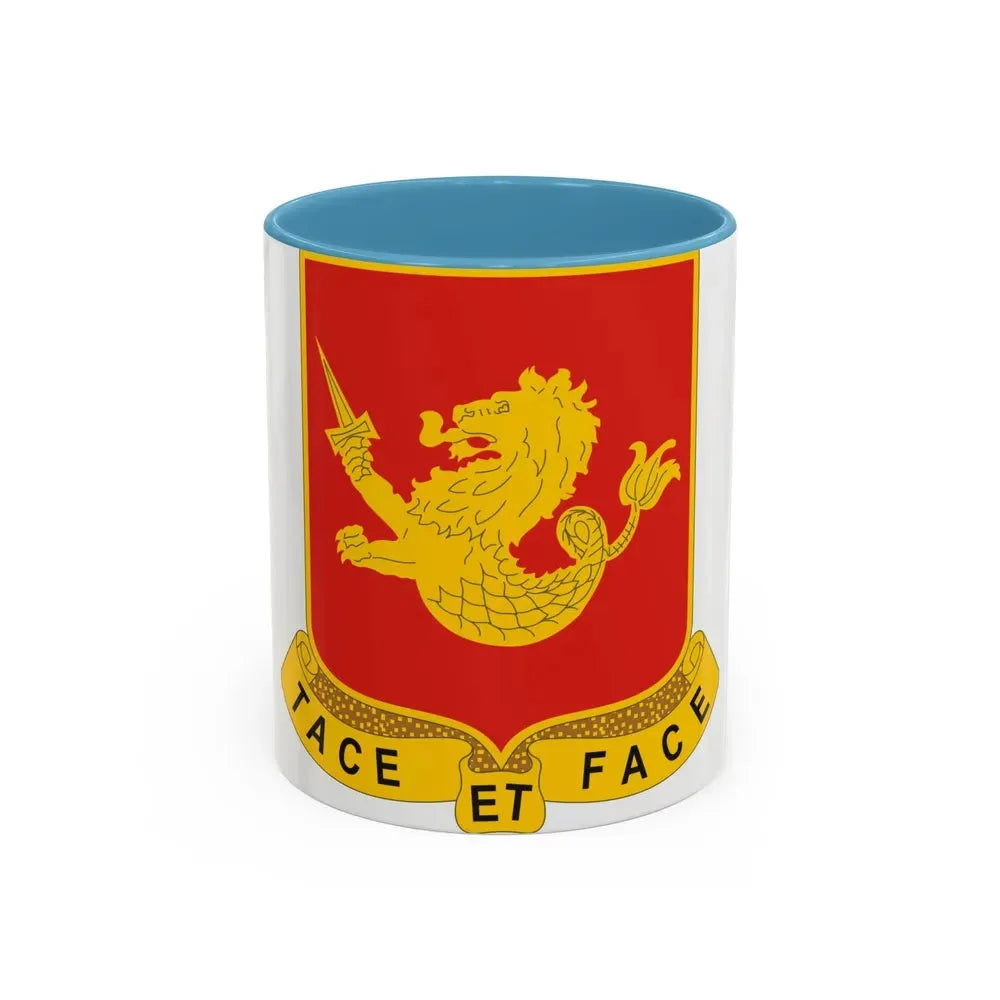 25th Field Artillery Regiment (U.S. Army) Accent Coffee Mug 11oz Light Blue - Go Mug Yourself
