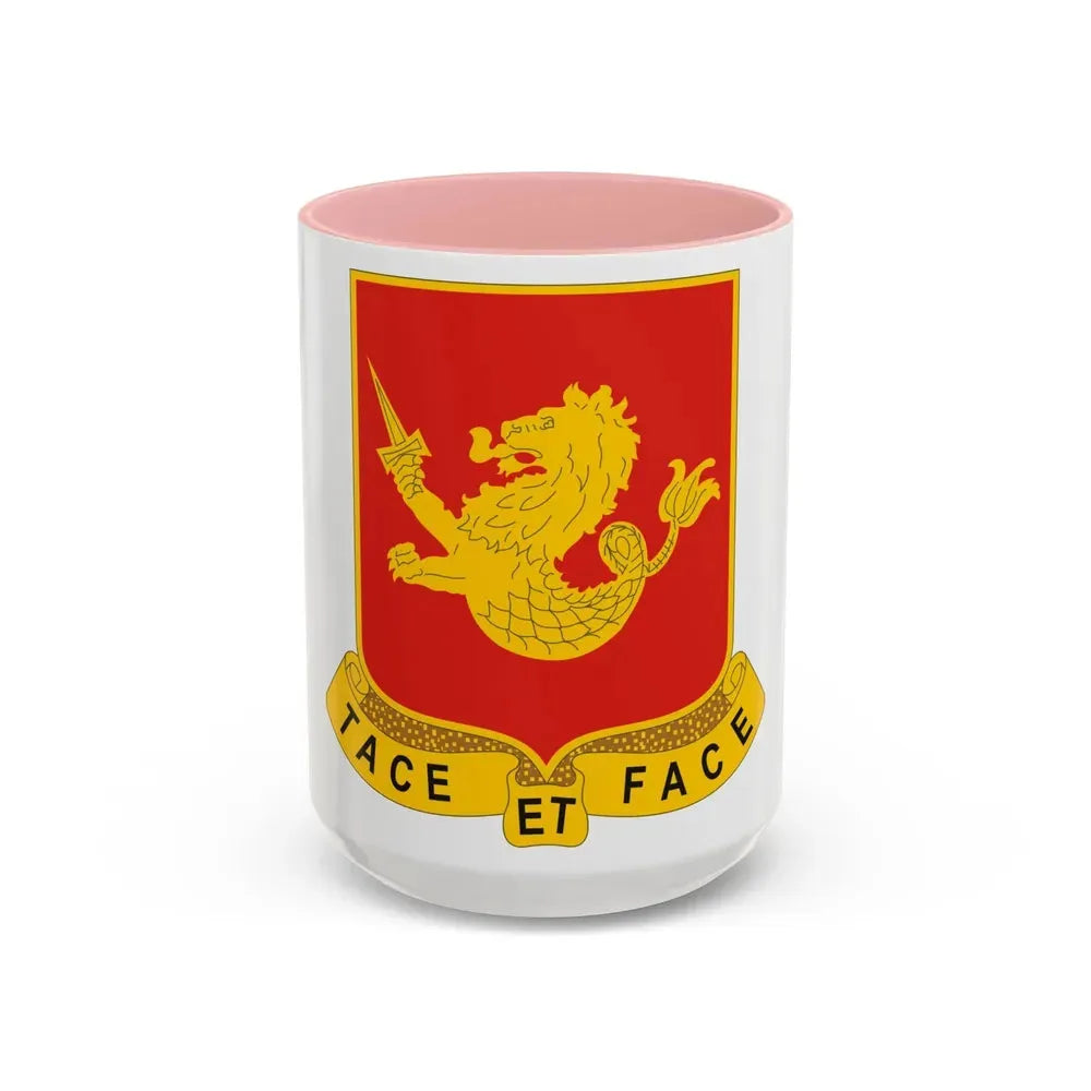 25th Field Artillery Regiment (U.S. Army) Accent Coffee Mug 15oz Pink - Go Mug Yourself