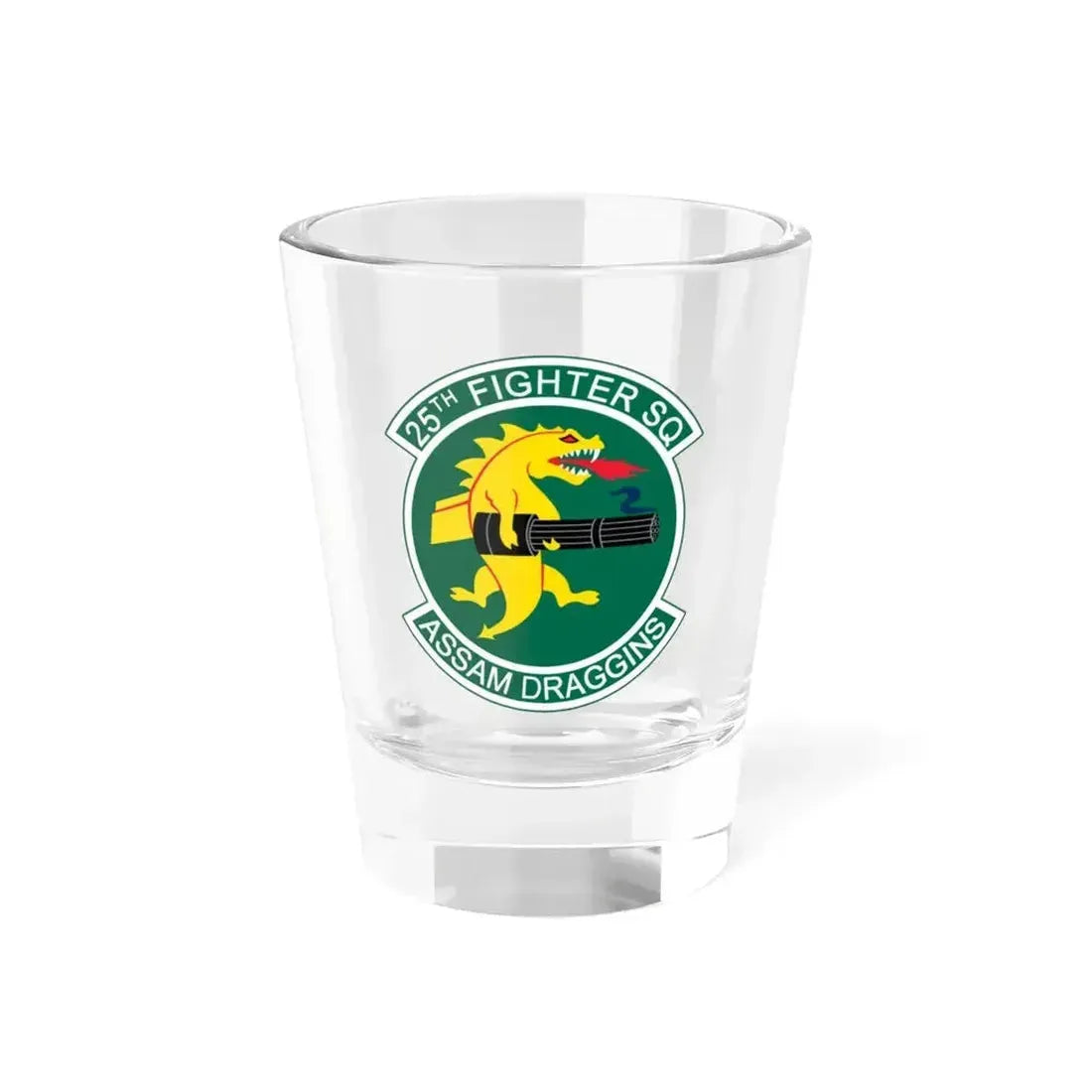 25th Fighters Sq (U.S. Air Force) Shot Glass 1.5oz 1.5oz - Go Mug Yourself