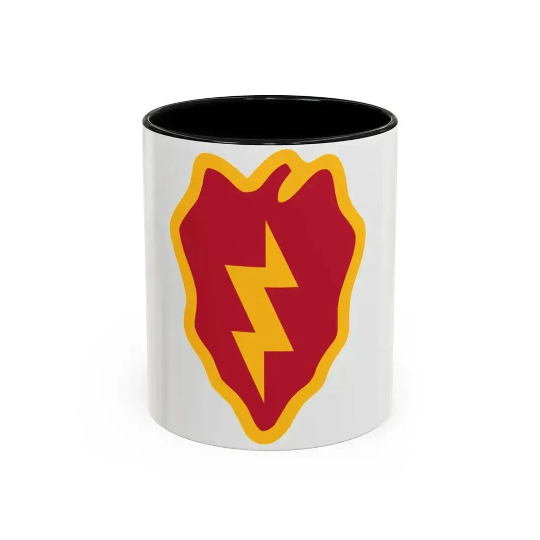 25th Infantry Division shoulder sleeve insignia (U.S. Army) Accent Coffee Mug 11oz Black - Go Mug Yourself