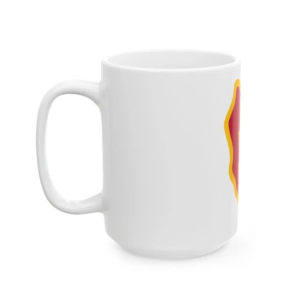 25th Infantry Division shoulder sleeve insignia (U.S. Army) White Coffee Mug - Go Mug Yourself