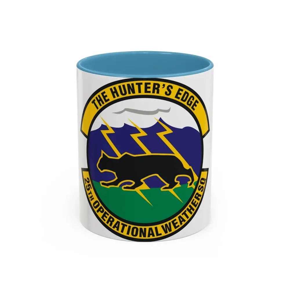 25th Operational Weather Squadron (U.S. Air Force) Accent Coffee Mug 11oz Light Blue - Go Mug Yourself