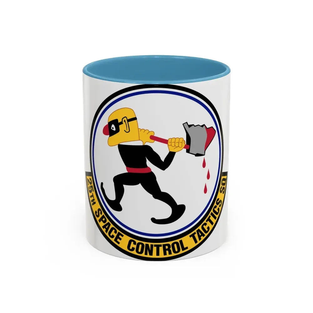 25th Space Control Tactics Squadron (U.S. Air Force) Accent Coffee Mug 11oz Light Blue - Go Mug Yourself