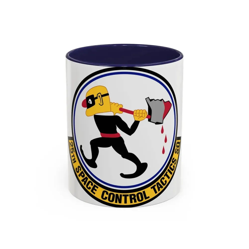 25th Space Control Tactics Squadron (U.S. Air Force) Accent Coffee Mug 11oz Navy - Go Mug Yourself