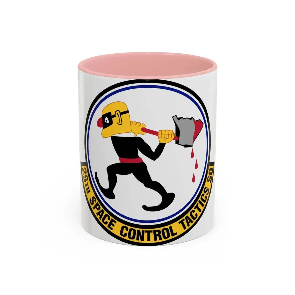 25th Space Control Tactics Squadron (U.S. Air Force) Accent Coffee Mug 11oz Pink - Go Mug Yourself