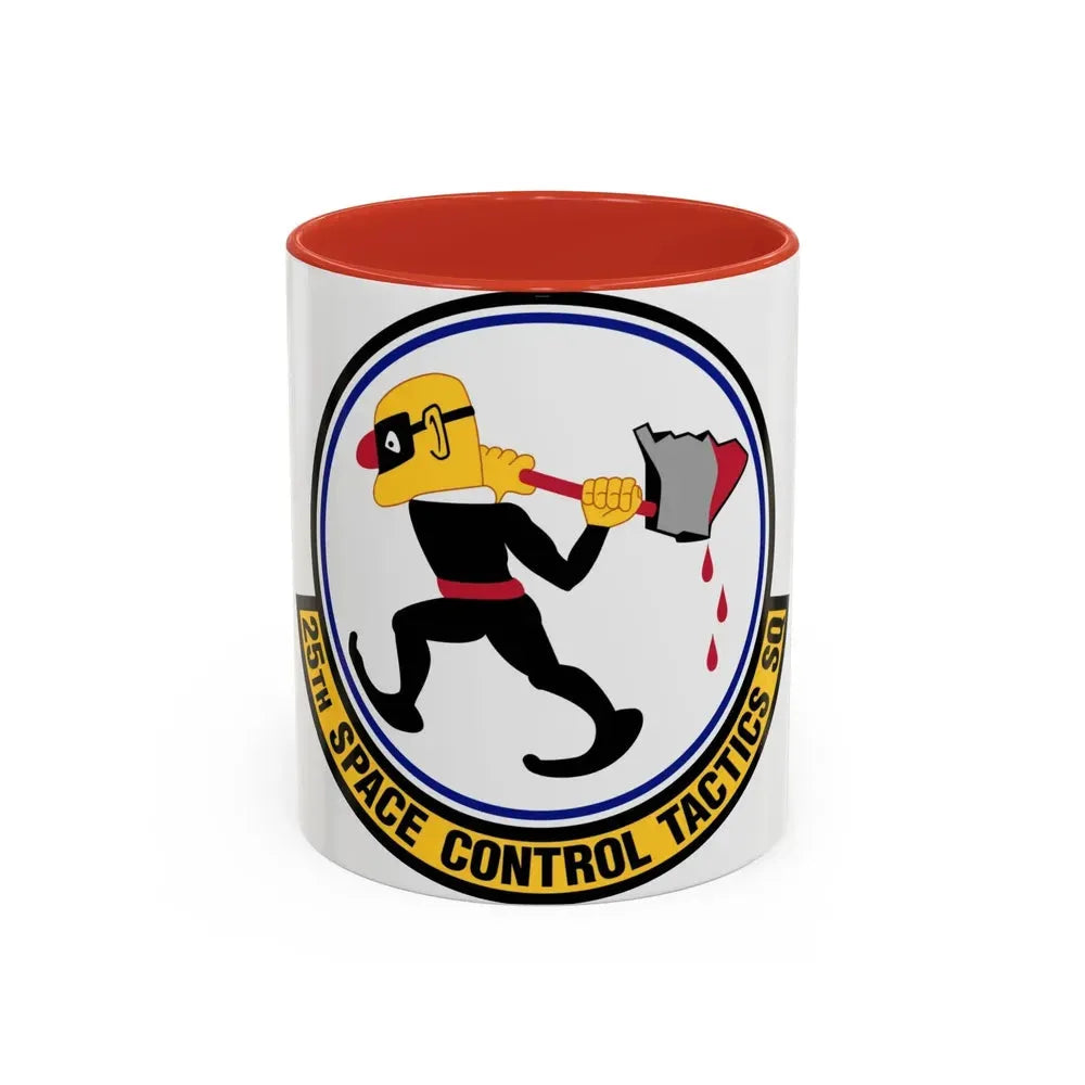25th Space Control Tactics Squadron (U.S. Air Force) Accent Coffee Mug 11oz Red - Go Mug Yourself